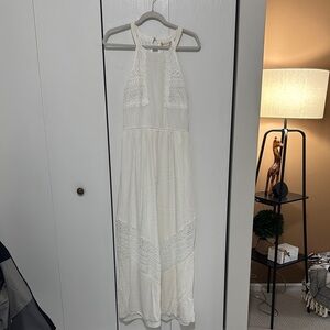 Altar'd State White Halter Maxi Sundress